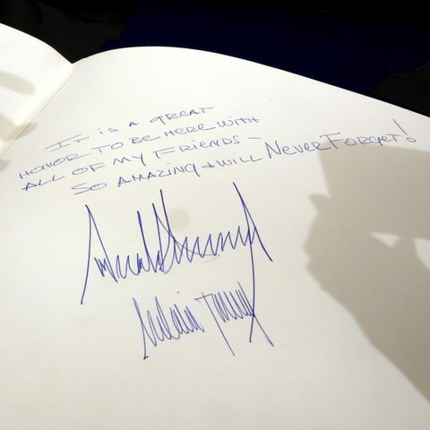 Ein schlichtes Grußwort von Donald Trump in der Holocaust-Gedenkstätte Yad Vashem in Jerusalem