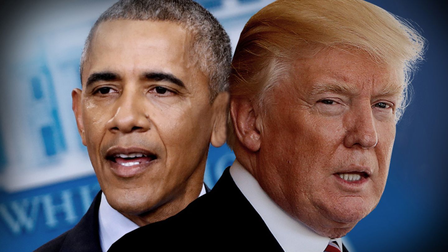 Barack Obama und Donald Trump besuchen Europa