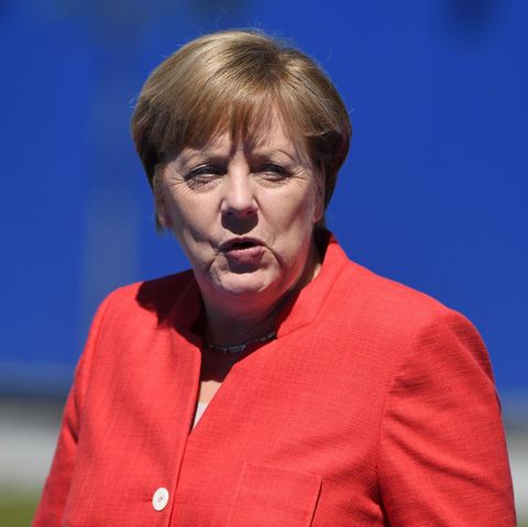 Bundeskanzlerin Angela Merkel bei ihrer Ankunft in Brüssel