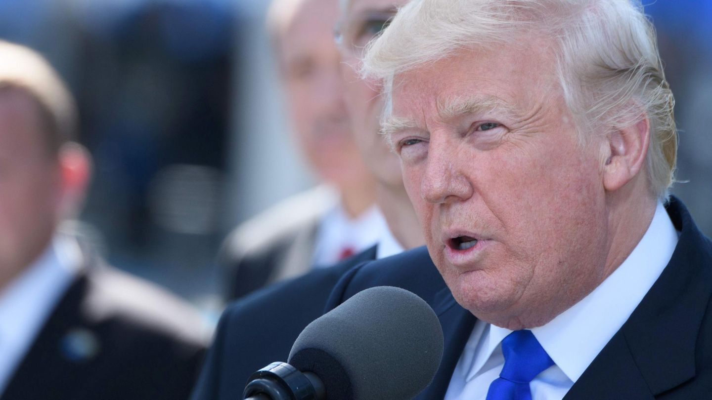 US-Präsident Donald Trump in der belgischen Hauptstadt Brüssel