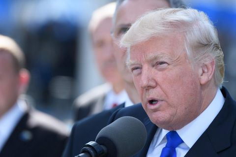 US-Präsident Donald Trump in der belgischen Hauptstadt Brüssel