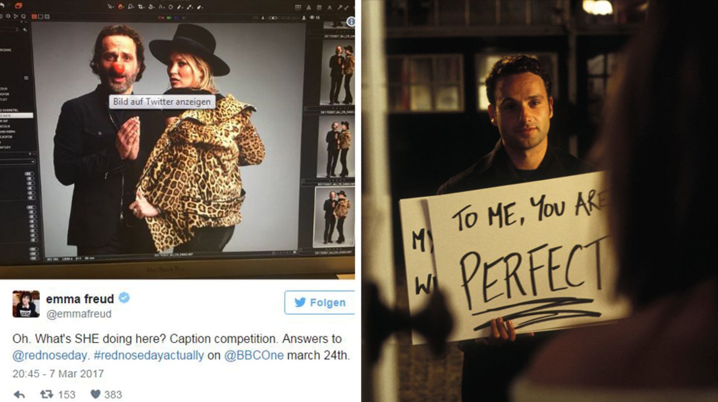 Endlich gibt's die Fortsetzung von "Tatsächlich... Liebe" zu sehen. Schauspieler Andrew Lincoln ist mit seiner handgeschriebenen Karten – und neuer Ehefrau zu sehen ...