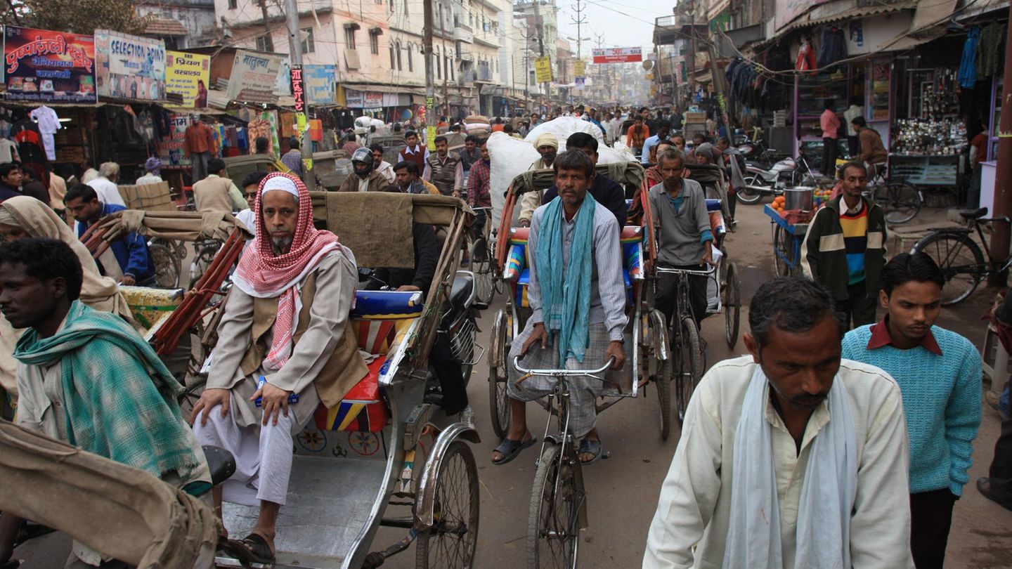 Rickshaw-Fahrer warten auf Kundschaft