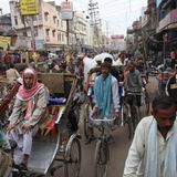 Rickshaw-Fahrer warten auf Kundschaft