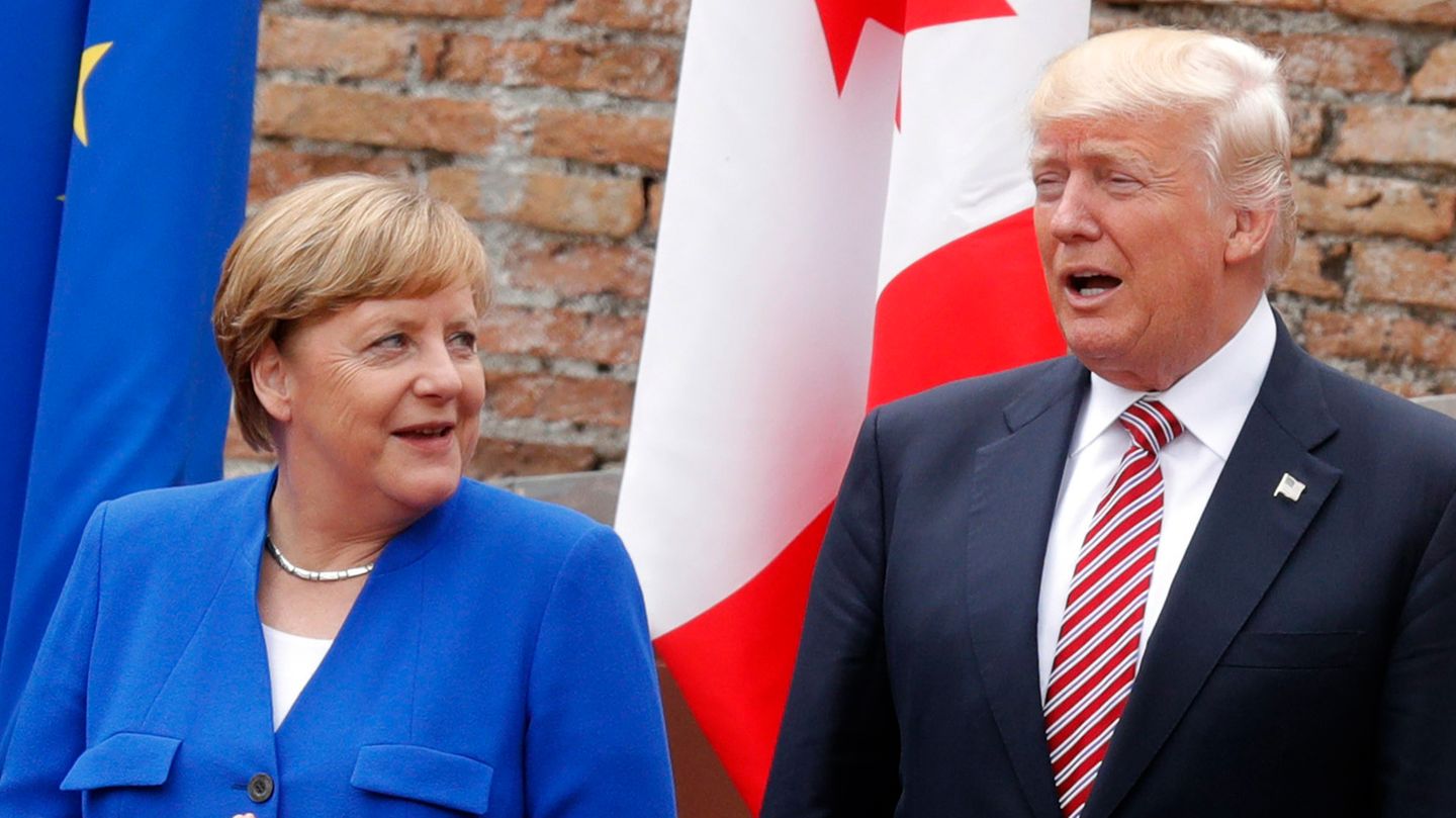 Donald Trump Angela Merkel