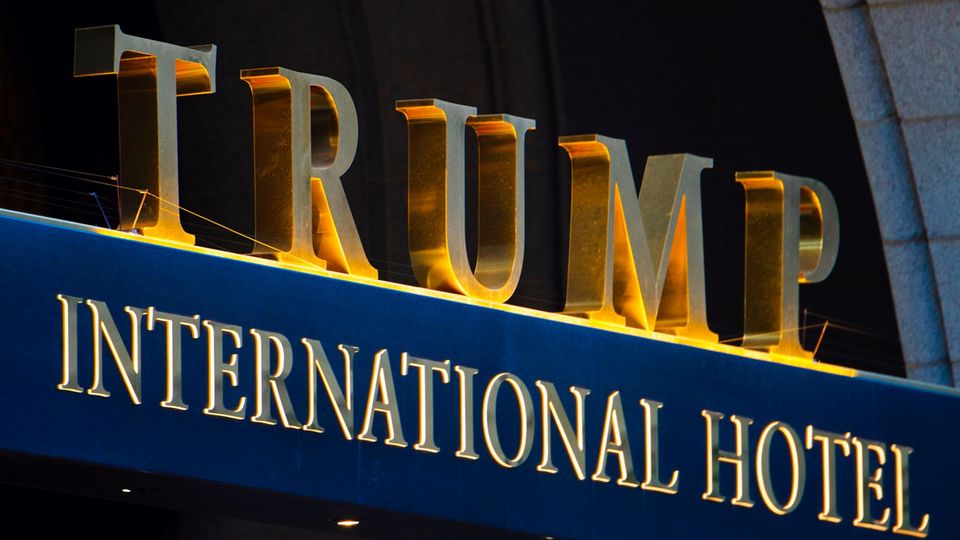 Das Trump-Hotel in Washington. Der US-Präsident hält sich hier öfters auf.