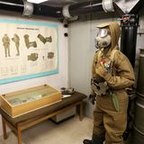 Ausstellung im Kahan III Bunker in Tschechien - die Bunker dieser Anlage gehen auf die Zeit vor dem Zweiten Weltkrieg zurück. 