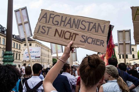Demonstration gegen Abschiebung nach Afghanistan