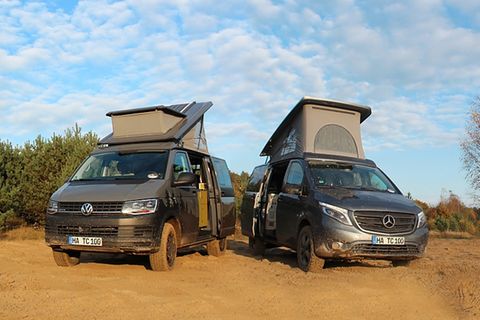 VW T6 Terracamper - wahlweise gibt es auch einen Mercedes Viano