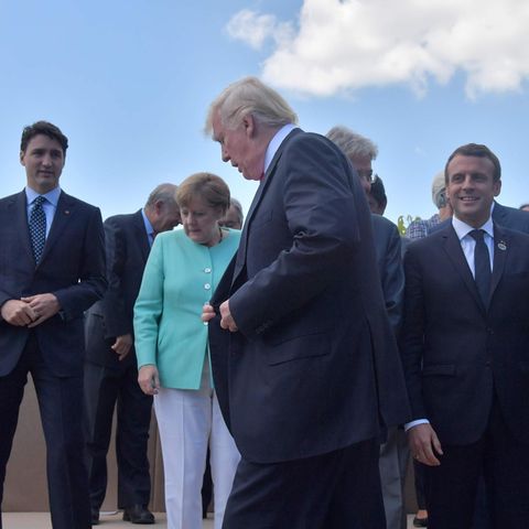 Donald Trump Angela Merkel Emmanuel Macron Klima
