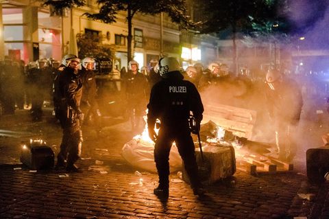 g20 gipfel hamburg - erwartete gewaltbereite