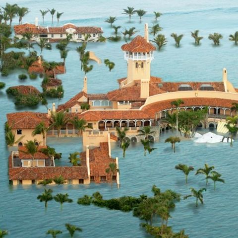 Mar-a-Lago: Wie Trumps Luxusanwesen nach dem Klima-Gau aussähe