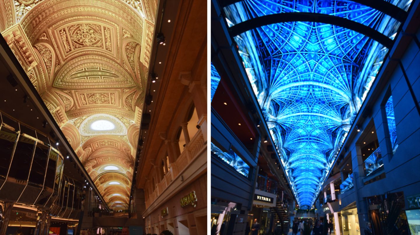 LED-Himmel der MSC Meraviglia