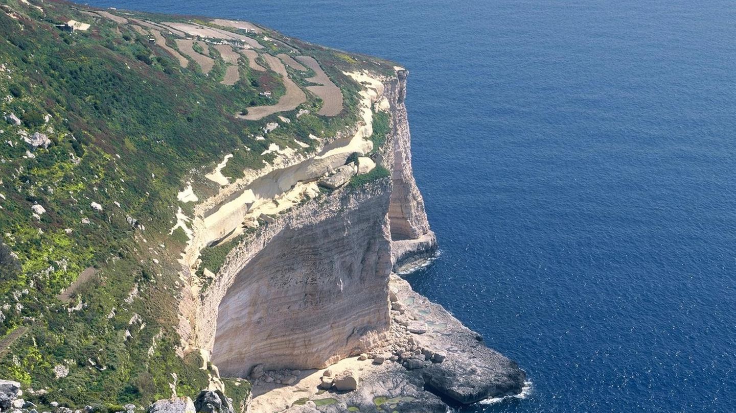 Blick über die Küste Maltas und auf die Dingli-Klippen