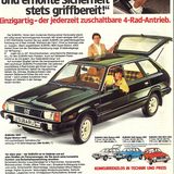 Anzeigekampagne Gold Rosi Subaru 1800