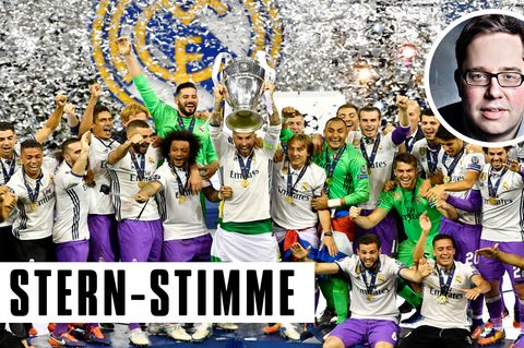 Spieler von Real Madrid feiern ihren Erfolg im Finale der Champions League in Cardiff