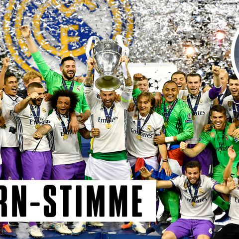 Spieler von Real Madrid feiern ihren Erfolg im Finale der Champions League in Cardiff