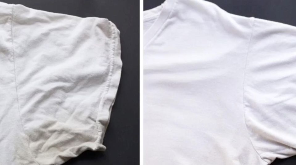 Life Hack: So bekommen Sie Schweißflecken aus der Kleidung