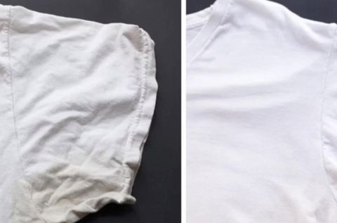 Life Hack: So bekommen Sie Schweißflecken aus der Kleidung