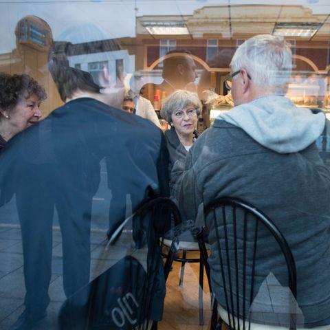 Theresa May im Wahlkampf