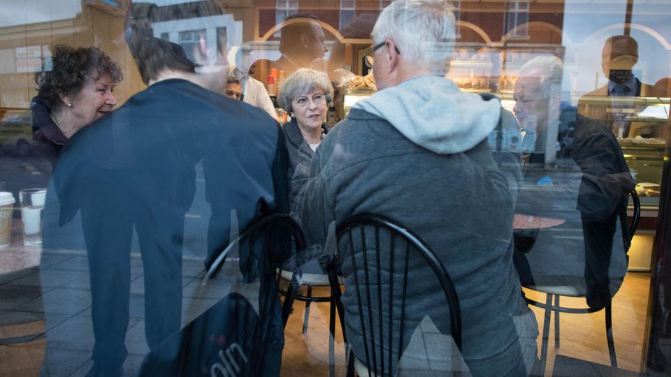 Theresa May im Wahlkampf