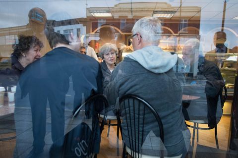 Theresa May im Wahlkampf