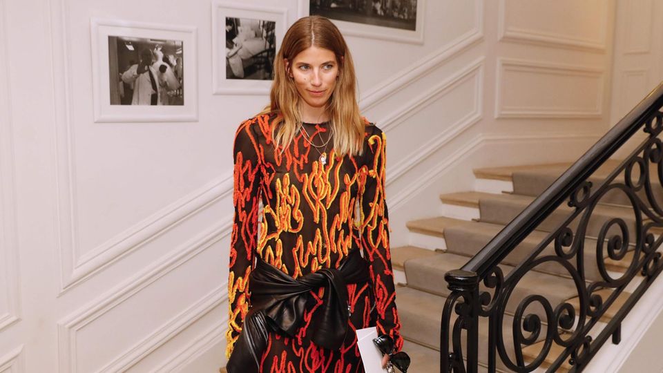 Reportage: Veronika Heilbrunner bei einer Schau von Christian Dior in Paris. Veronika Heilbrunner bei einer Schau von Christian Dior in Paris.