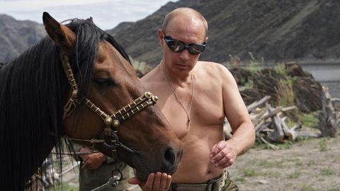 Wladimir Putin inszeniert sich gerne als Macho