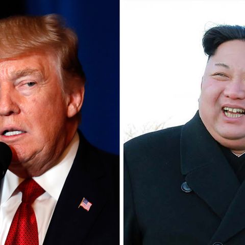 US-Präsident Donald Trump (l.) und der nordkoreanische Machthaber Kim Jong Un
