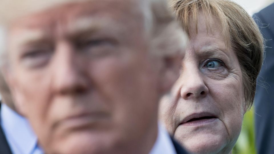 Donald Trump und Angela Merkel beim G7-Treffen auf Sizilien Donald Trump und Angela Merkel beim G7-Treffen auf Sizilien