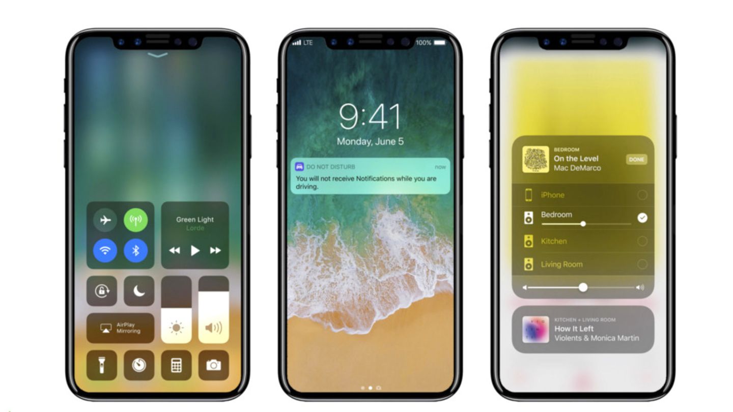 Renderbilder zeigen, wie iOS 11 auf dem iPhone 8 aussehen könnte.