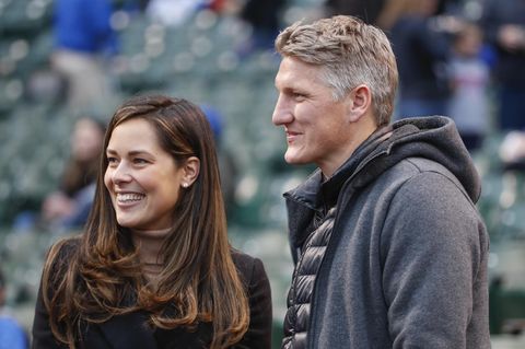 Ana Invanovic und Bastian Schweinsteiger besuchen ein Spiel des Baseball-Teams Chicago Cubs