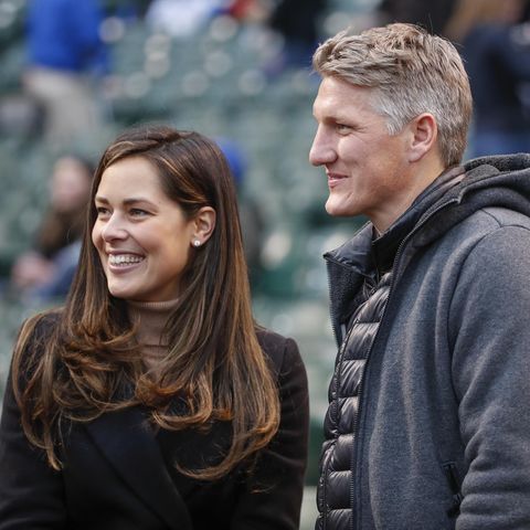 Ana Invanovic und Bastian Schweinsteiger besuchen ein Spiel des Baseball-Teams Chicago Cubs