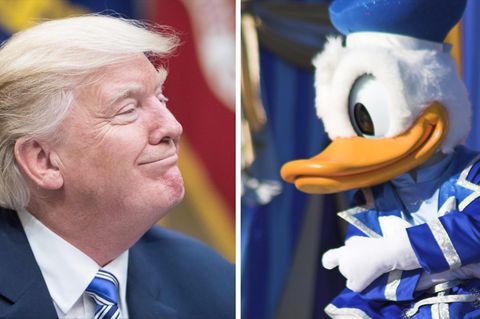 Donald trump und Donald Duck