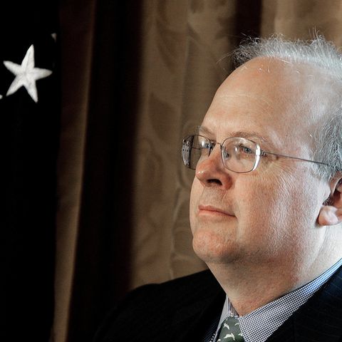 Karl Rove steht vor einer US-Fahne. Der Republikaner hatte sich gegen Donald Trump gestellt