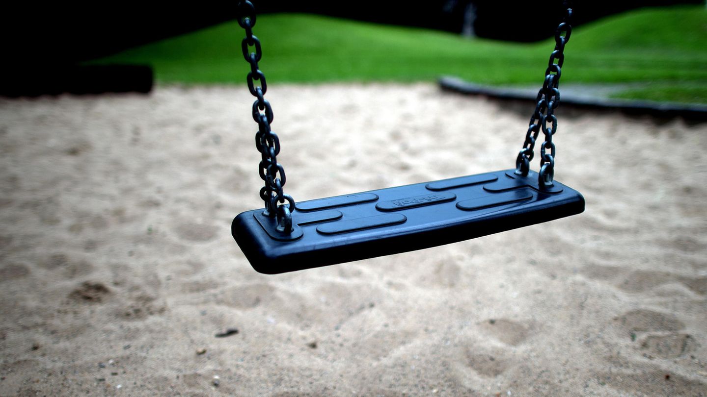 Die Bulldogge hat das Kind auf einem Spielplatz angefallen und schwer verletzt