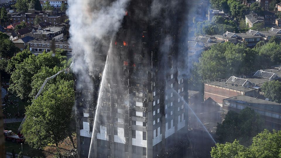 London Hochhaus Brand Grenfell Tower