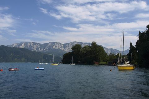 Der Attersee in Oberösterreich