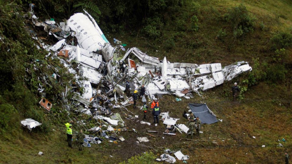 Die Maschine Avro RJ-85 stürzte am 28. November 2016 über Kolumbien ab