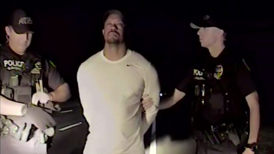 Tiger und Streife: Polizeibilder aus der Nacht der Festnahme.
