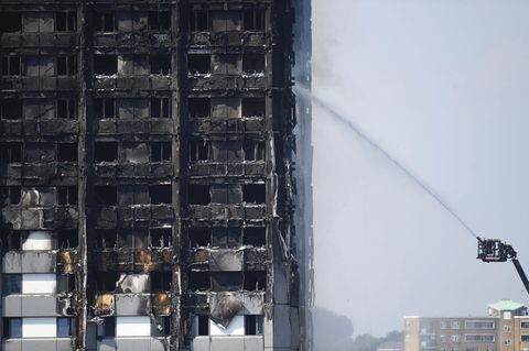 Ausgebrannter Grenfell Tower