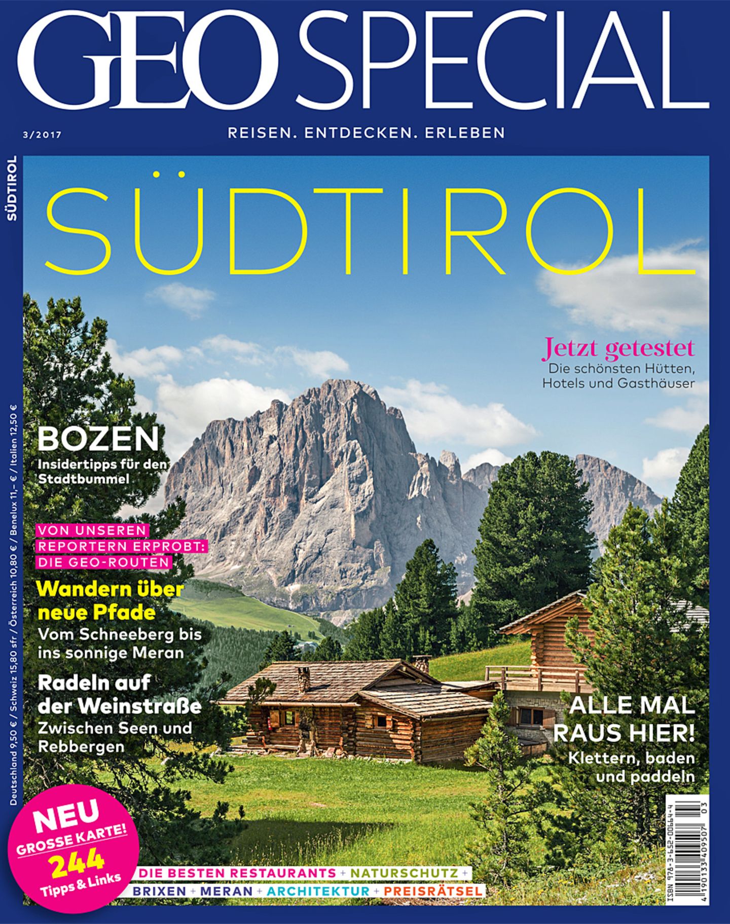 Aus: "Geo Special: Südtirol", Heft 3/2107, ab sofort am Kiosk für 9,50 Euro oder als digitale Ausgabe bei iTunes und im Google Play Store.