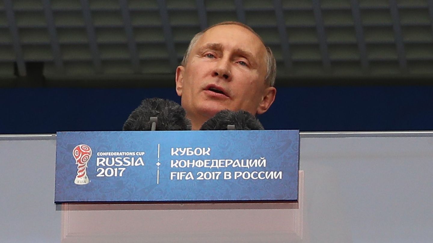 Wladimir Putin beim Confed Cup: "Fußball vereint die Welt. Willkommen in Russland"