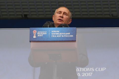 Wladimir Putin beim Confed Cup: "Fußball vereint die Welt. Willkommen in Russland"