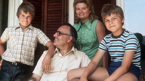 Helmut Kohl 1975 im Sommerurlaub mit der Familie: Eine heile Welt, die zerbrach