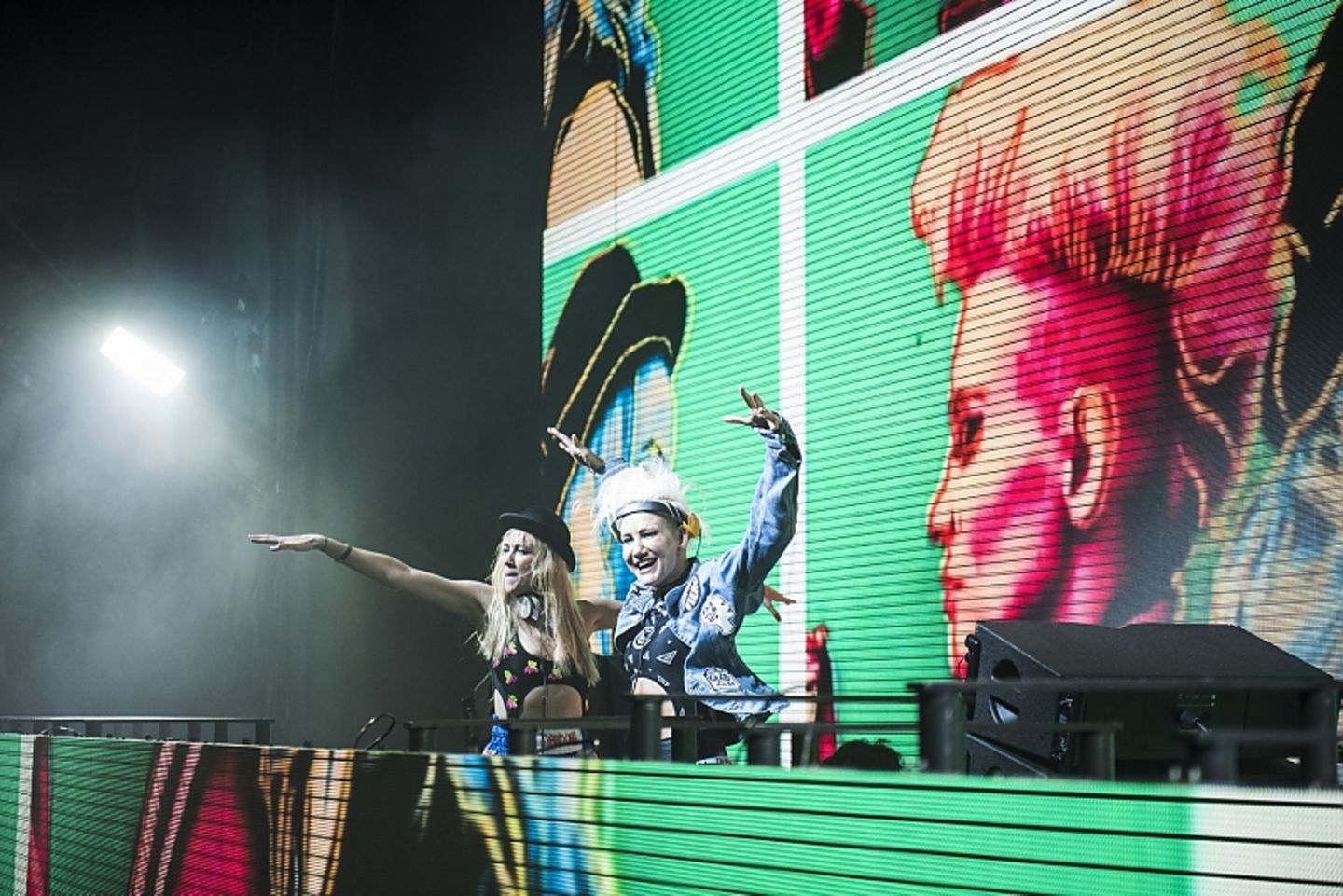 Ein Höhepunkt war der Live-Auftritt des australischen Electro-Music-Duos Nervo