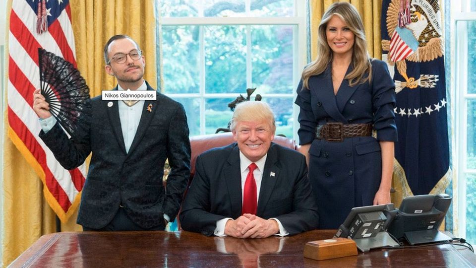 Schwuler Lehrer setzt mutiges Zeichen im Oval Office bei Donald Trump