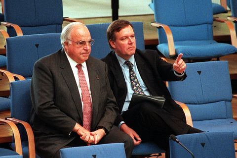 Helmut Kohl und Volker Rühe
