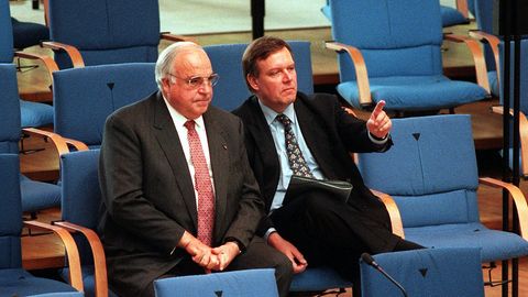 Helmut Kohl und Volker Rühe