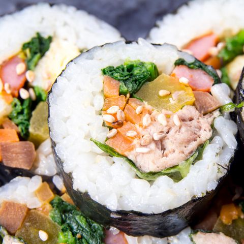 Sieht lecker aus und schmeckt auch so: Kimbab